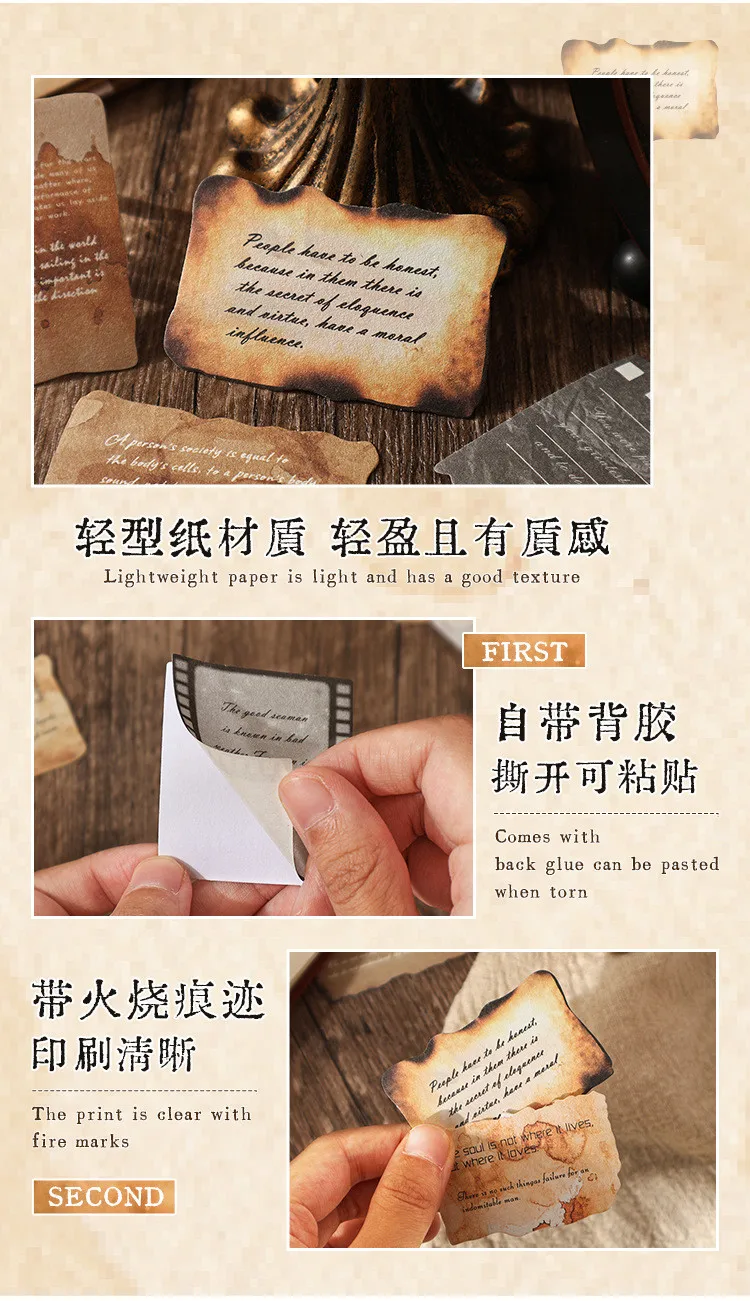 30 قطعة ملصقات دفتر يومية - ملصقات رجعية للكراسات - الصورة 17