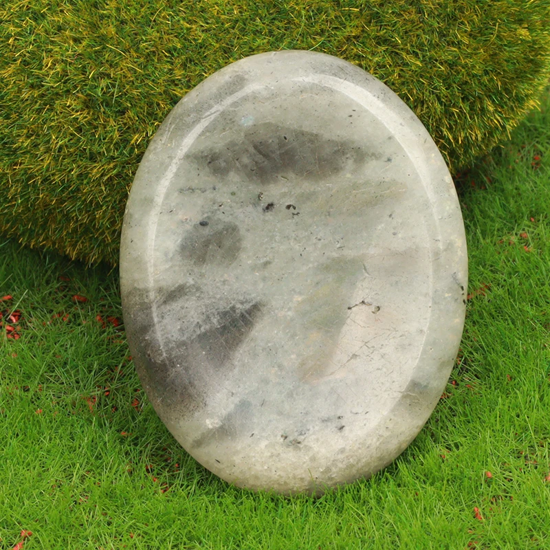 حجر كف الشاكرا من اليشم - حجر تأمل من الكوارتز الطبيعي - الصورة 11