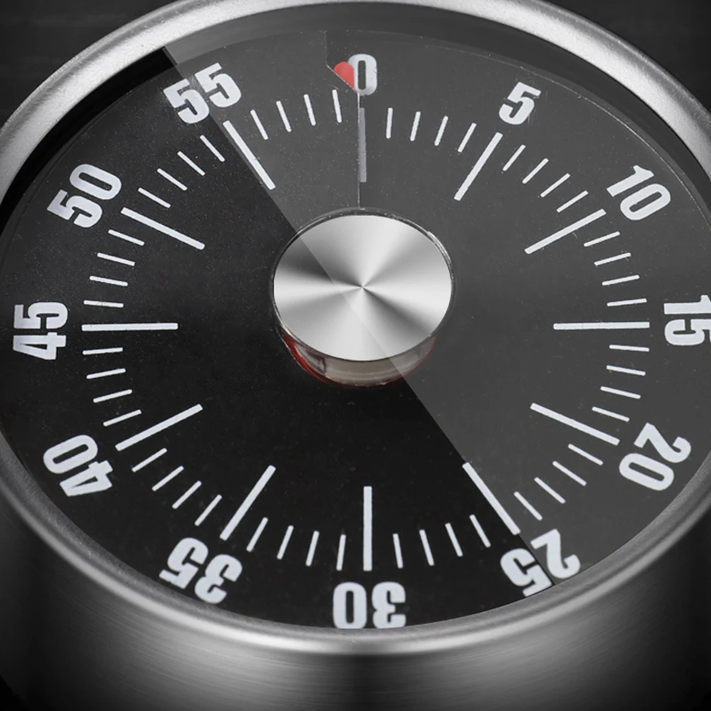 تايمر عد تنازلي ميكانيكي - مؤقت طهي من الفولاذ - الصورة 16