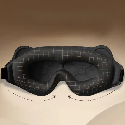 قناع نوم مقطوع ثلاثي الأبعاد - تنفس وحجب ضوئي 100% للقيلولة