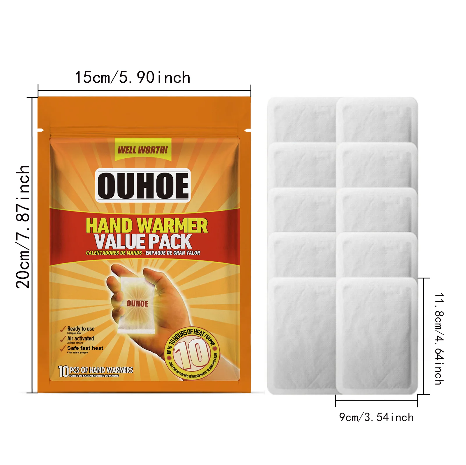 مدفأة يدوية قابلة للاستعمال مرة واحدة - حزمة قيمة للشتاء - الصورة 13