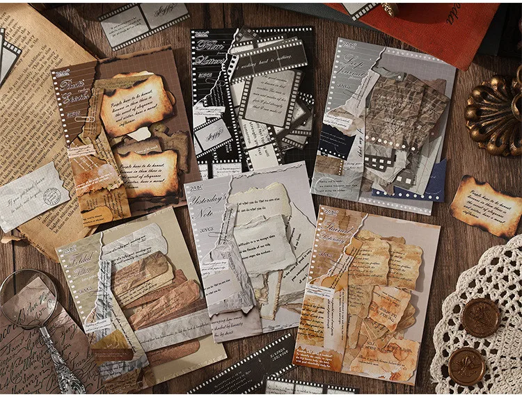 30 قطعة ملصقات دفتر يومية - ملصقات رجعية للكراسات - الصورة 14