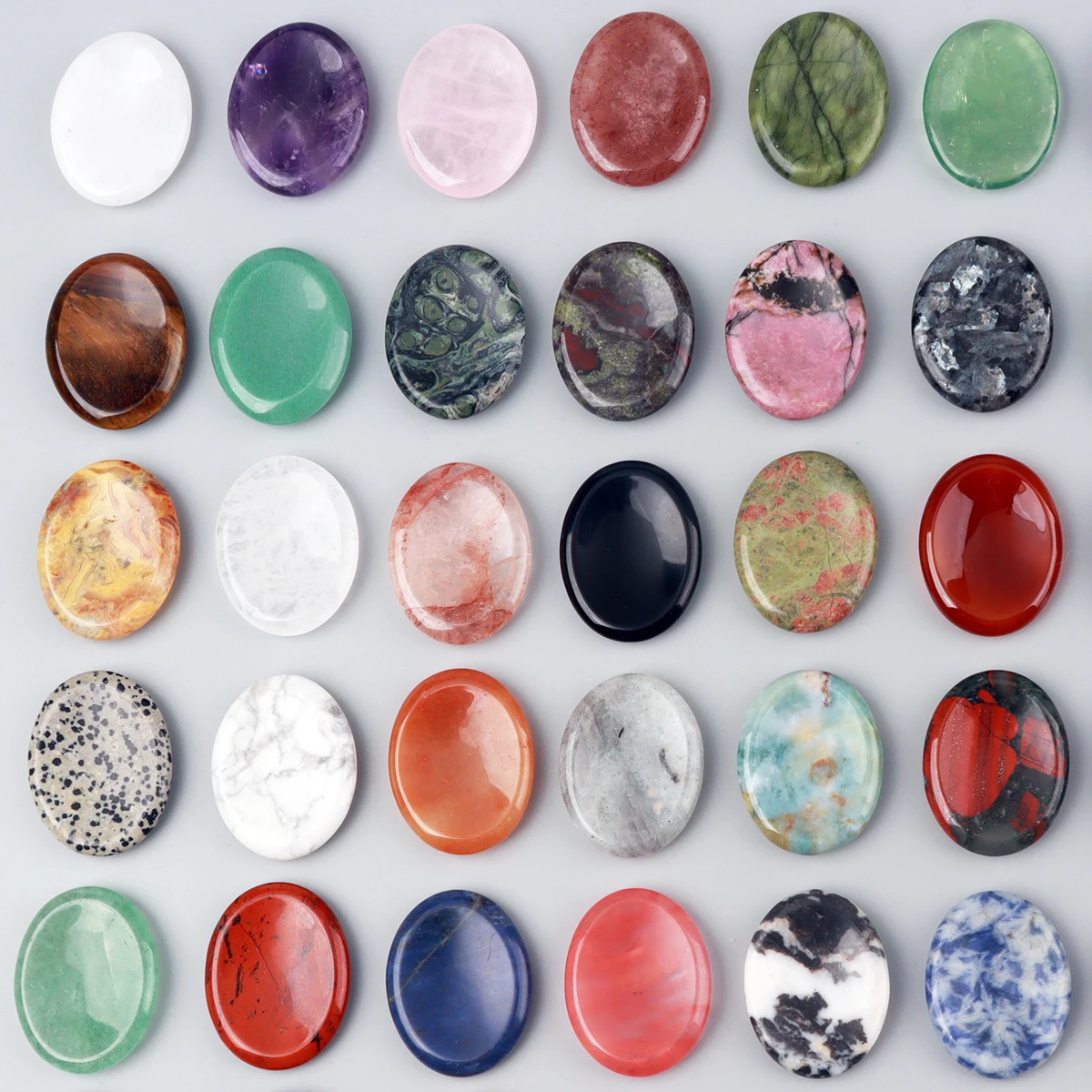 حجر كف الشاكرا من اليشم - حجر تأمل من الكوارتز الطبيعي - الصورة 20