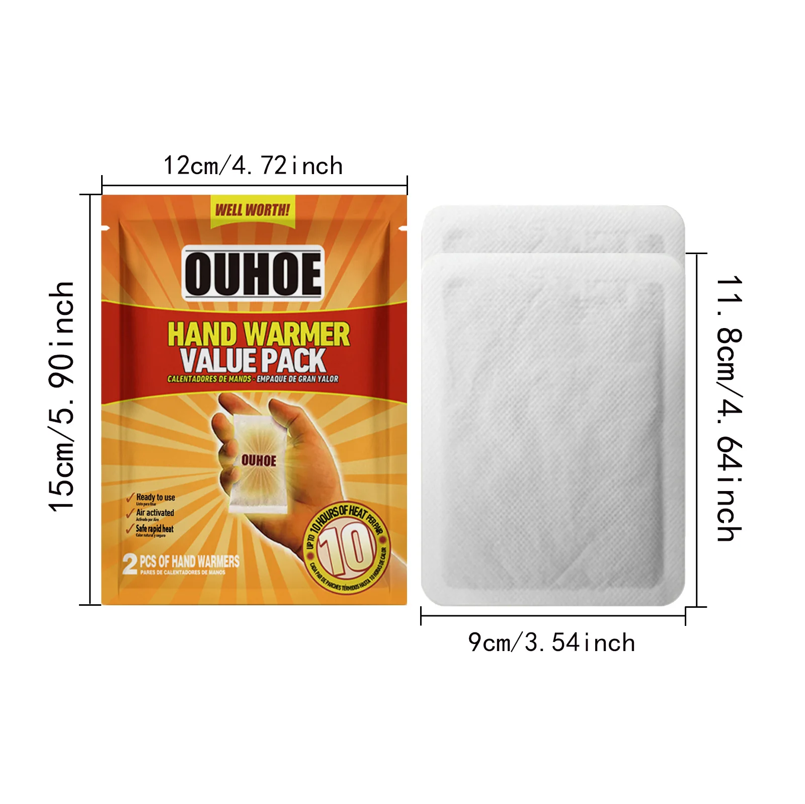 مدفأة يدوية قابلة للاستعمال مرة واحدة - حزمة قيمة للشتاء - الصورة 12