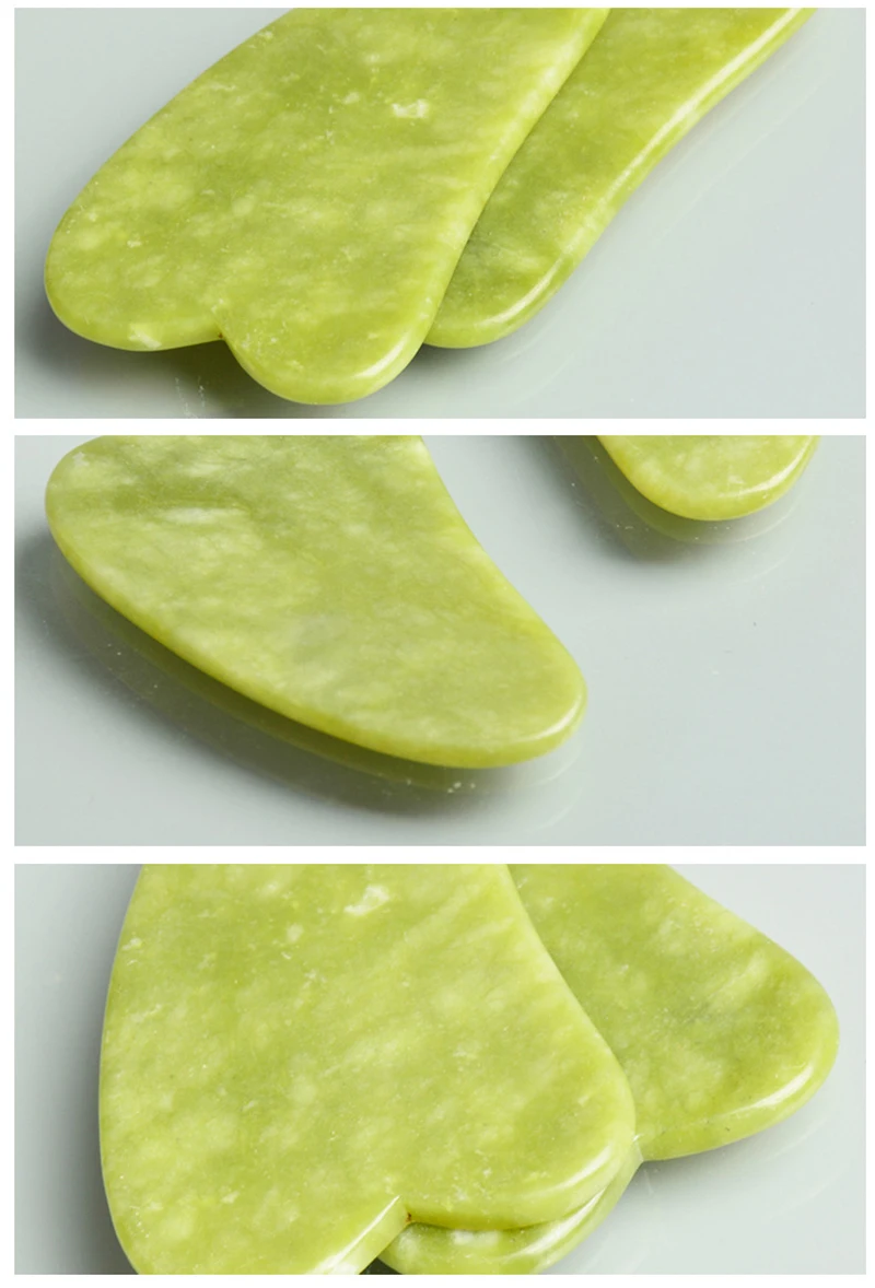 أداة غوا شا للوجه من اليشم - مساج رفع وتنحيف الجسم - الصورة 26